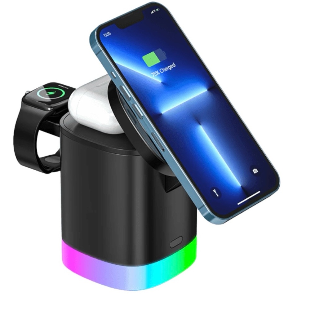 NEW! LAX Gadgets MagSafe Compatible 3-in-1 Wireless Charging Stand